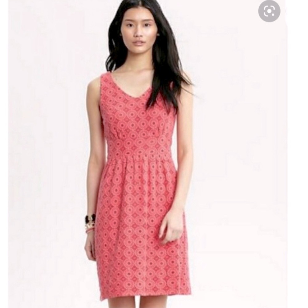 Banana Republic x Mad Men Collab Eyelet Coral Dress
